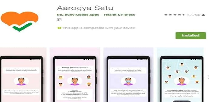 Aarogya Setu was developed by the government as a coronavirus contact tracing app Aarogya Setu was developed by the government as a coronavirus contact tracing app