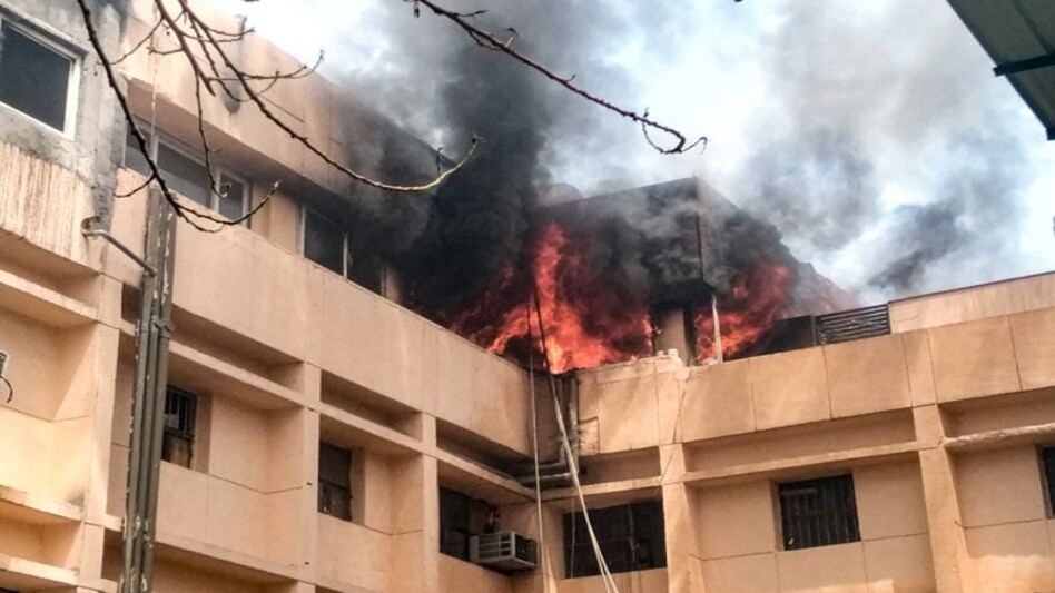 Around 60 to 70 people were working inside the office when the fire broke out Around 60 to 70 people were working inside the office when the fire broke out