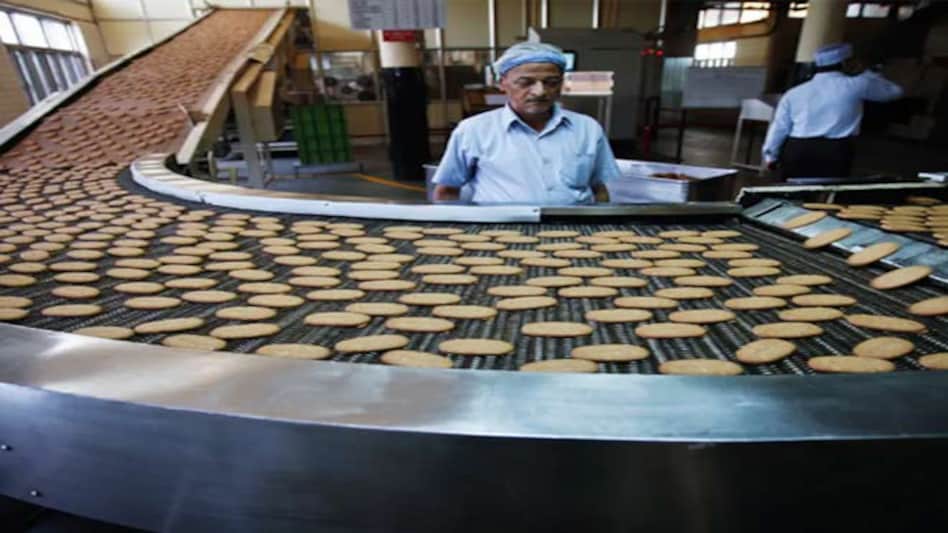 Shares of Britannia Industries were trading 0.58 per cent higher at Rs 3,494.95 apiece on BSE Shares of Britannia Industries were trading 0.58 per cent higher at Rs 3,494.95 apiece on BSE