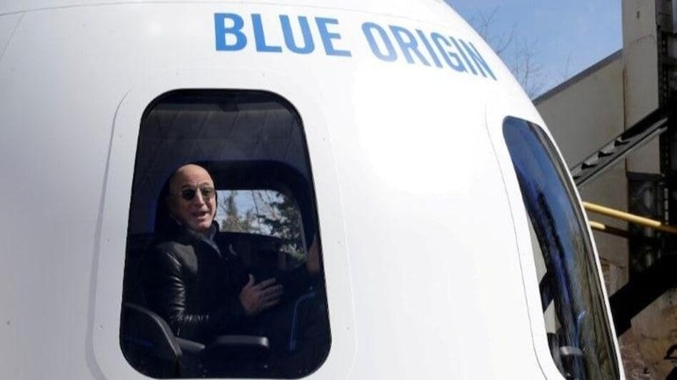 Amazon and Blue Origin founder Jeff Bezos addresses the media about the New Shepard rocket booster. (Reuters) Amazon and Blue Origin founder Jeff Bezos addresses the media about the New Shepard rocket booster. (Reuters)