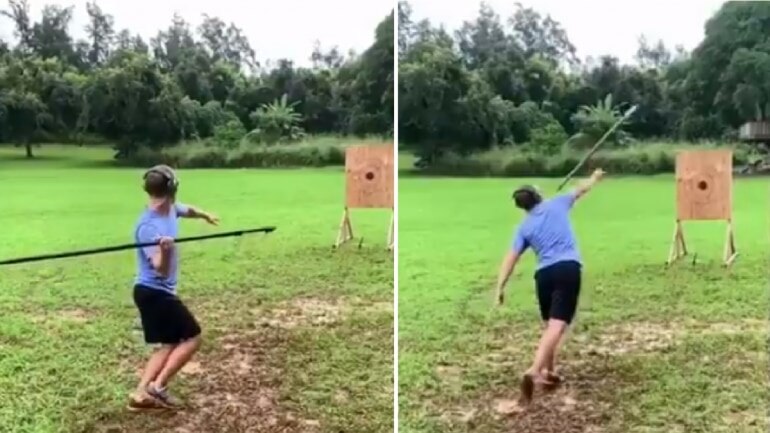 Mark Zuckerberg is practising throwing spears and his video is now viral