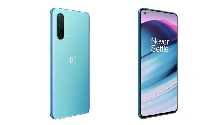 OnePlus Nord CE 5G renders show a glossy back panel, punch-hole camera on display