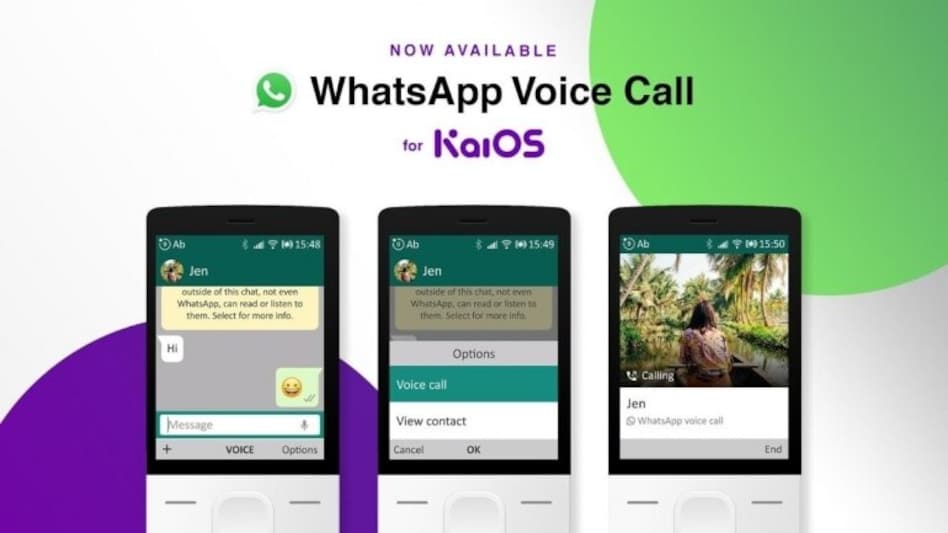WhatsApp voice call arrives on JioPhone, other KaiOS-based feature phones WhatsApp voice call arrives on JioPhone, other KaiOS-based feature phones