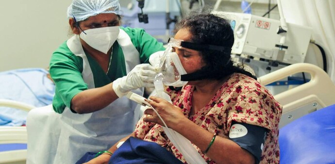 An increase of 3,765 cases was recorded in the active COVID-19 tally in a span of 24 hours (Source: PTI) An increase of 3,765 cases was recorded in the active COVID-19 tally in a span of 24 hours (Source: PTI)