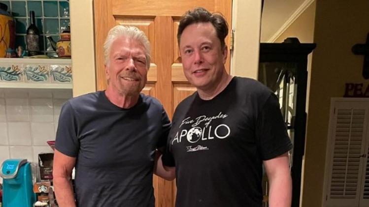 Elon Musk was at the Spaceport America facility in the Mojave desert when the Virgin Galactic founder reached suborbital space (Source: Twitter) Elon Musk was at the Spaceport America facility in the Mojave desert when the Virgin Galactic founder reached suborbital space (Source: Twitter)