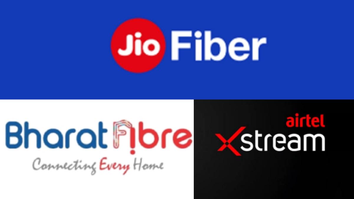 Airtel XStream vs JioFiber vs BSNL Bharat Fibre Rs 999 and Rs 1499 broadband plans