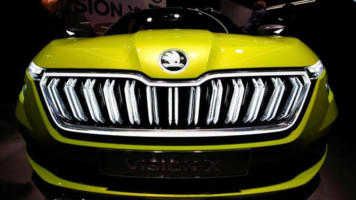 The Skoda Vision X car is presented during an event at the 88th International Motor Show at Palexpo in Geneva, Switzerland (Source:Reuters) The Skoda Vision X car is presented during an event at the 88th International Motor Show at Palexpo in Geneva, Switzerland (Source:Reuters)