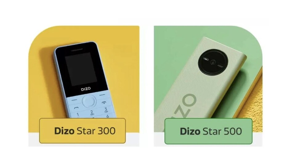 Realme Dizo Star 500 and Dizo Star 300 feature phones launched, start at Rs 1,299 Realme Dizo Star 500 and Dizo Star 300 feature phones launched, start at Rs 1,299