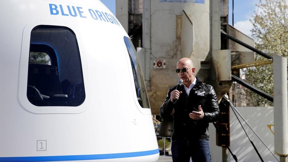 Bezos and his co-passengers have been made to undergo several safety briefings before their journey (Source: Reuters) Bezos and his co-passengers have been made to undergo several safety briefings before their journey (Source: Reuters)