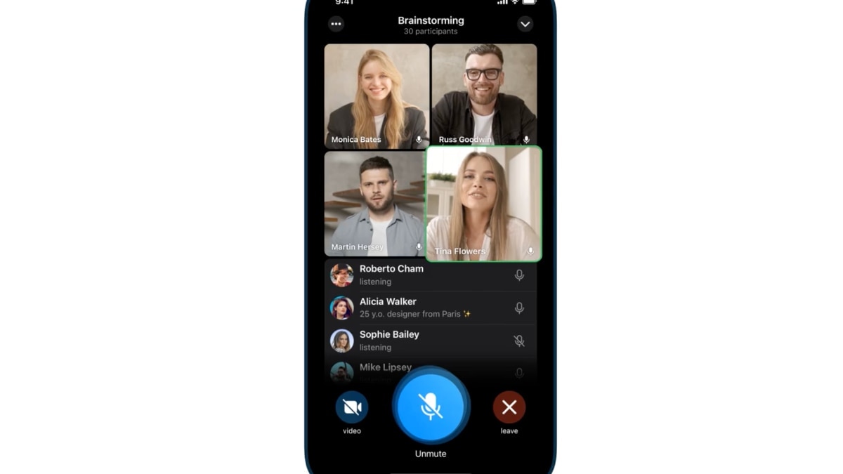 Telegram will now let up to 1000 people join video call