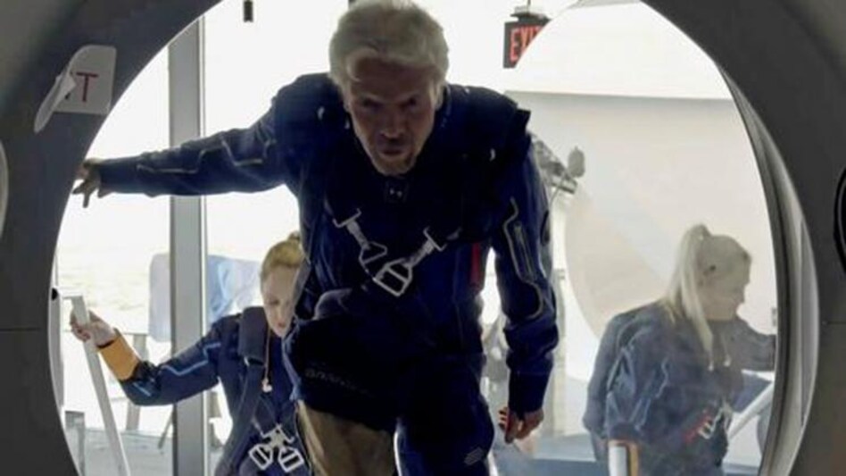 Branson, one of six Virgin Galactic Holding Inc employees strapping in for the flight, has touted the mission as a precursor to a new era of space tourism. Branson, one of six Virgin Galactic Holding Inc employees strapping in for the flight, has touted the mission as a precursor to a new era of space tourism.