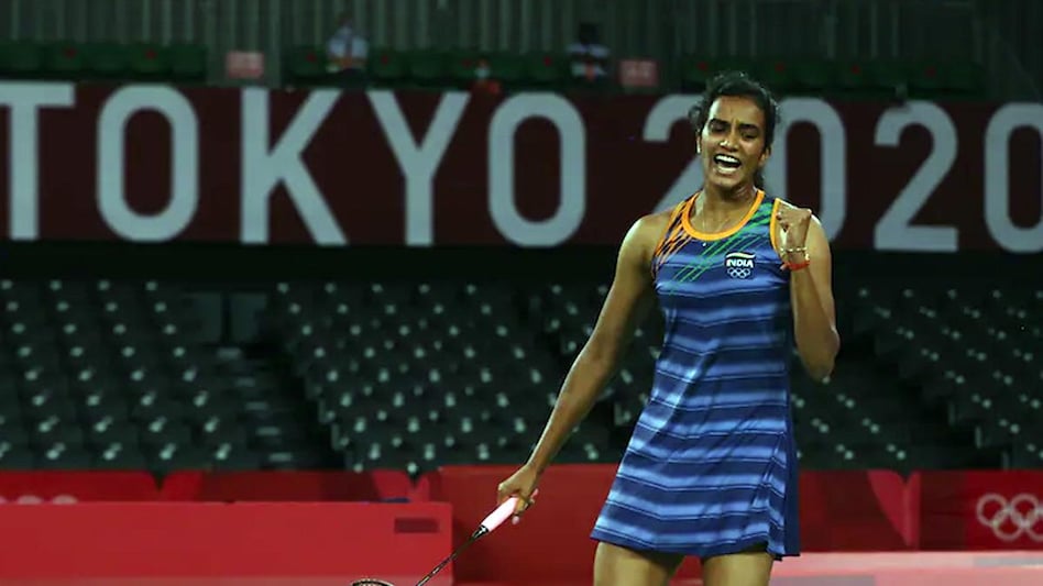 PV Sindhu outwitted eighth seed Bing Jiao 21-13 21-15 to add a bronze to her silver that she had secured at the 2016 Rio Games PV Sindhu outwitted eighth seed Bing Jiao 21-13 21-15 to add a bronze to her silver that she had secured at the 2016 Rio Games