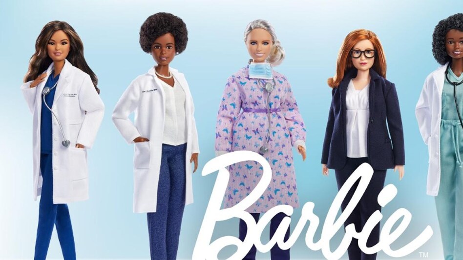 The lineup by Barbie includes a doll of Professor Sarah Gilbert The lineup by Barbie includes a doll of Professor Sarah Gilbert