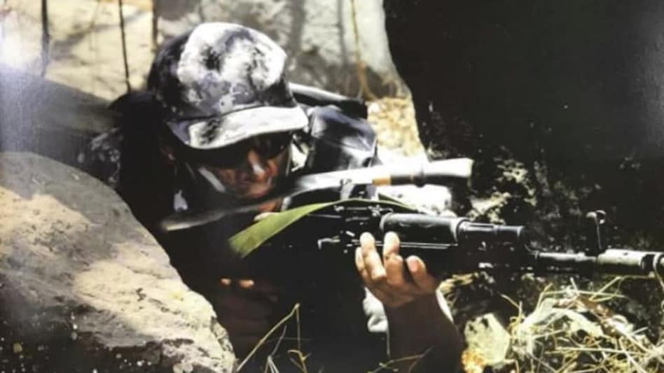 A marine commando with an AK-103 rifle A marine commando with an AK-103 rifle
