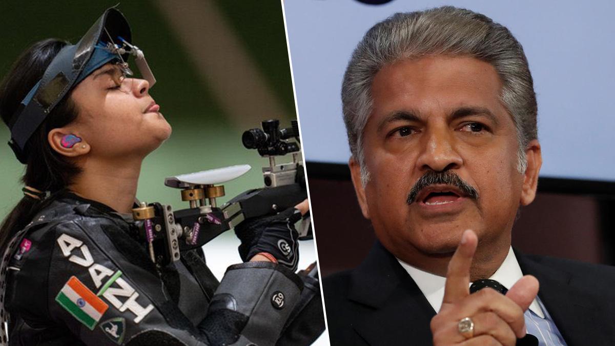 Anand Mahindra and 19-year old shooter Avani Lekhara Anand Mahindra and 19-year old shooter Avani Lekhara