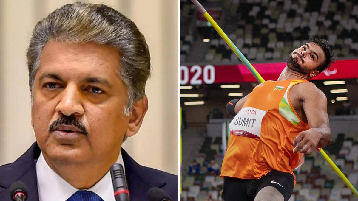 Mahindra lauded javelin thrower Sumit Antil for winning a gold medal. Mahindra lauded javelin thrower Sumit Antil for winning a gold medal.