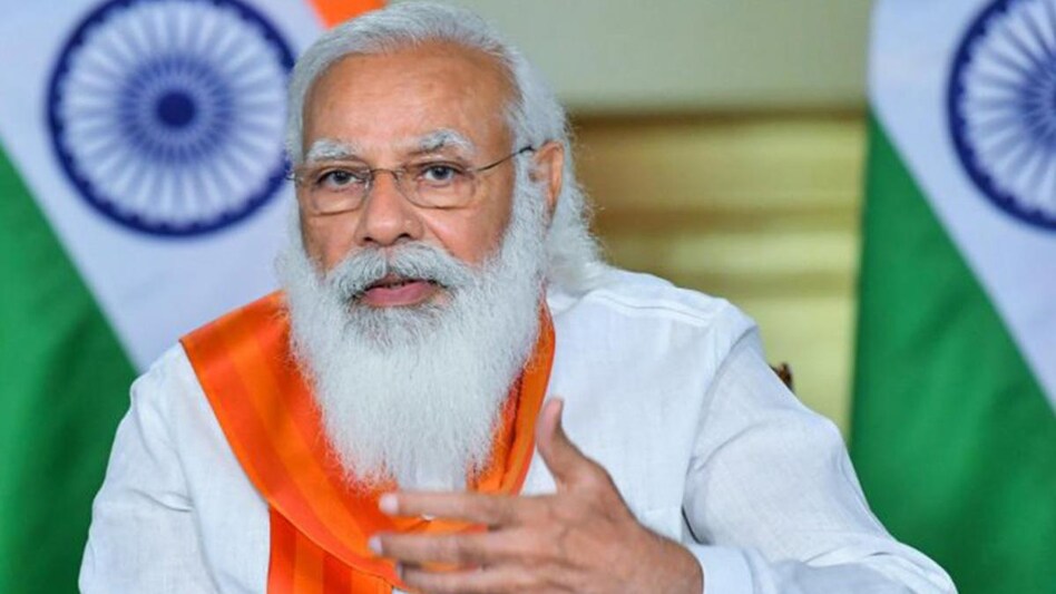 The prime minister highlighted the creation of the digital platform, CoWIN app, which was attracting the attention of the world. (Source:PTI) The prime minister highlighted the creation of the digital platform, CoWIN app, which was attracting the attention of the world. (Source:PTI)