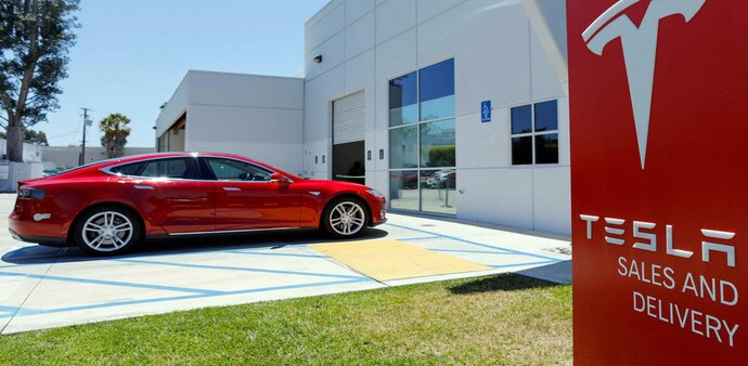 Tesla's cars would fall into the high-end EV category, which are mainly imported into India and account for a much smaller percentage of sales (Source:Reuters) Tesla's cars would fall into the high-end EV category, which are mainly imported into India and account for a much smaller percentage of sales (Source:Reuters)