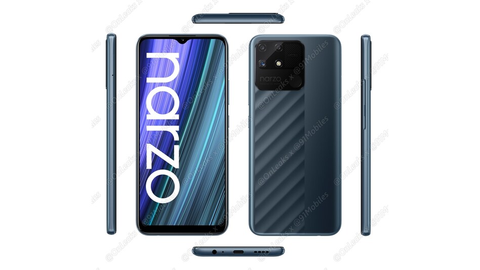 Realme Narzo 50A first look leaked, dual patterns and huge camera block to feature Realme Narzo 50A first look leaked, dual patterns and huge camera block to feature