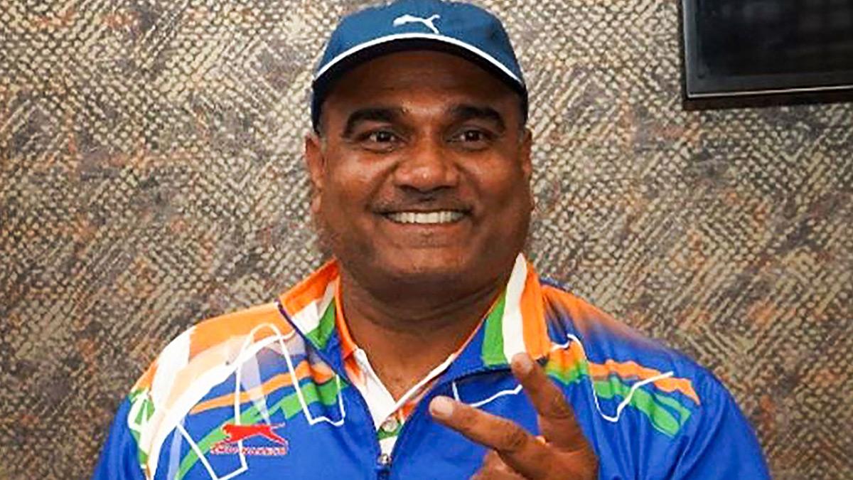 The 41-year-old BSF man Vinod Kumar produced a best throw of 19.91m to clinch a bronze in F52 event. The 41-year-old BSF man Vinod Kumar produced a best throw of 19.91m to clinch a bronze in F52 event.