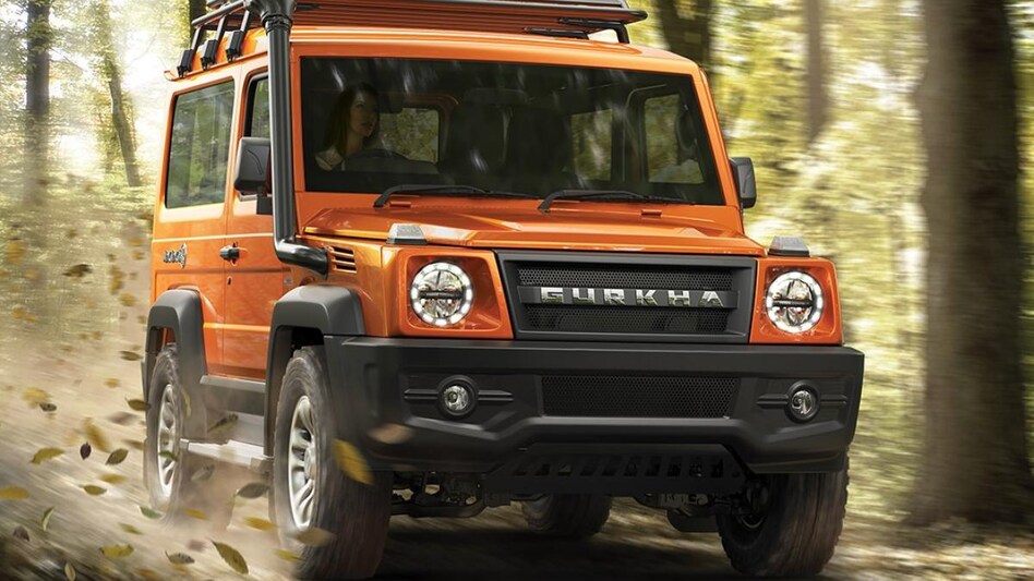 The new Gurkha will be available in five colours red, orange, green, grey and white, and the price would be announced in the last week of September The new Gurkha will be available in five colours red, orange, green, grey and white, and the price would be announced in the last week of September