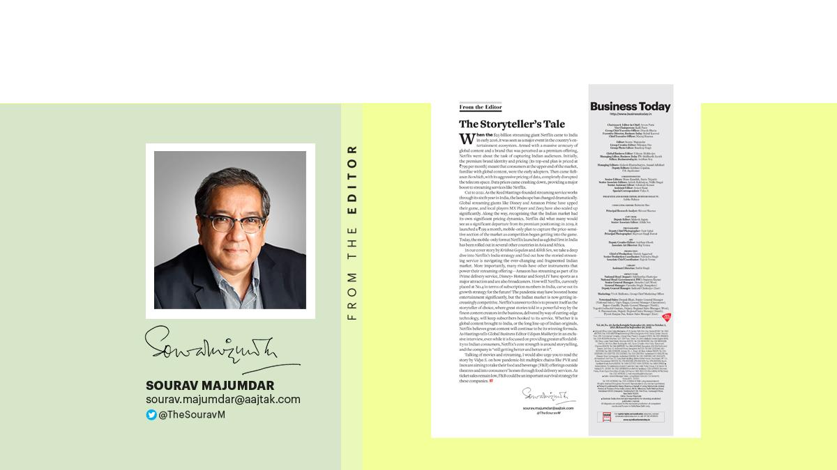 Sourav Majumdar, Editor, Business Today Sourav Majumdar, Editor, Business Today