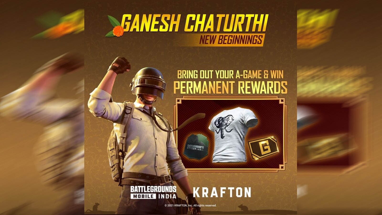 Battlegrounds Mobile India celebrates Ganesh Chaturthi with elephant shirt, new missions, and rewards