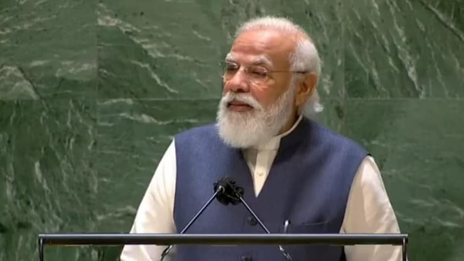 Addressing the 76th UN General Assembly, Prime Minister Narendra Modi said the questions about the UN's work risk jeopardizing its credibility Addressing the 76th UN General Assembly, Prime Minister Narendra Modi said the questions about the UN's work risk jeopardizing its credibility