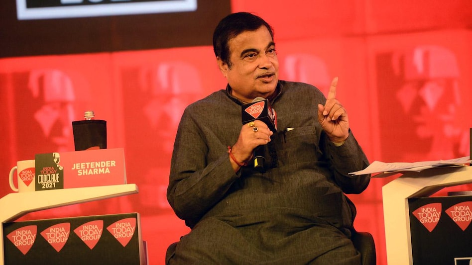 Nitin Gadkari at the India Today Conclave 2021 Nitin Gadkari at the India Today Conclave 2021