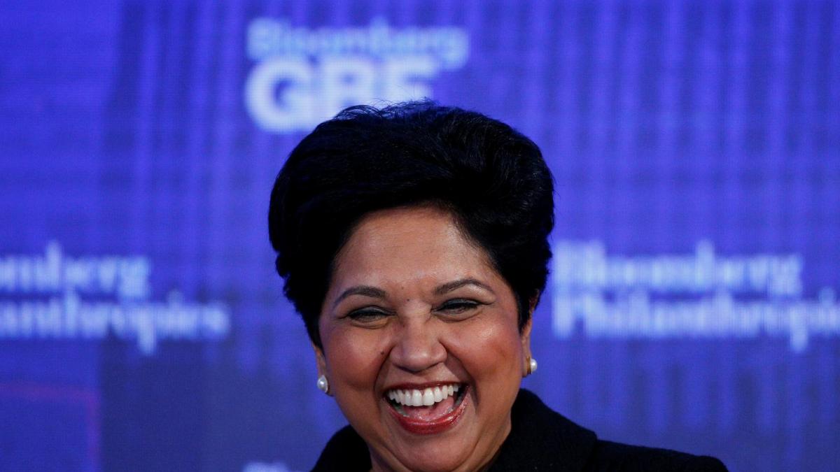 Corporate icon and former PepsiCo chairperson & CEO Indra Nooyi. Photo: Reuters Corporate icon and former PepsiCo chairperson & CEO Indra Nooyi. Photo: Reuters