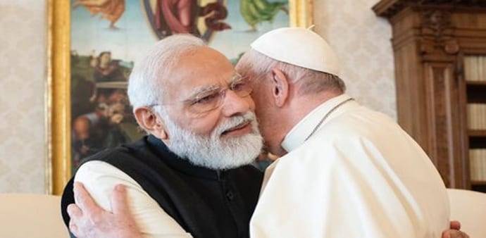 Modi is also the first Indian Prime Minister Francis has met since becoming Pope in 2013. Modi is also the first Indian Prime Minister Francis has met since becoming Pope in 2013.