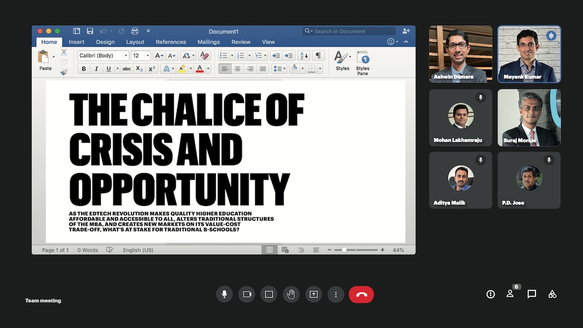 The Chalice of Crisis and Opportunity The Chalice of Crisis and Opportunity