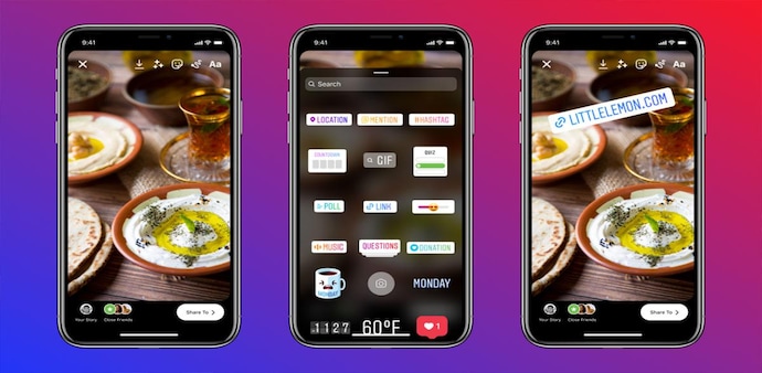 The link sharing sticker was limited to verified accounts or those with a certain number of followers The link sharing sticker was limited to verified accounts or those with a certain number of followers