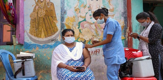India has been able to fully vaccinate 30.8 per cent of the nation's 940 million adult population, while 43.7 per cent of its population has received single jabs of the vaccine. India has been able to fully vaccinate 30.8 per cent of the nation's 940 million adult population, while 43.7 per cent of its population has received single jabs of the vaccine.