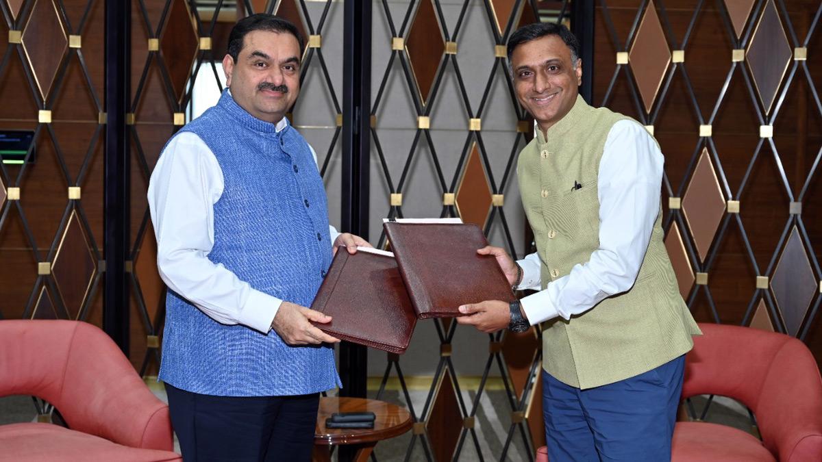 Gautam Adani, Chairman of the Adani Group with Kalyan Krishnamurthy, CEO, Flipkart Group Gautam Adani, Chairman of the Adani Group with Kalyan Krishnamurthy, CEO, Flipkart Group