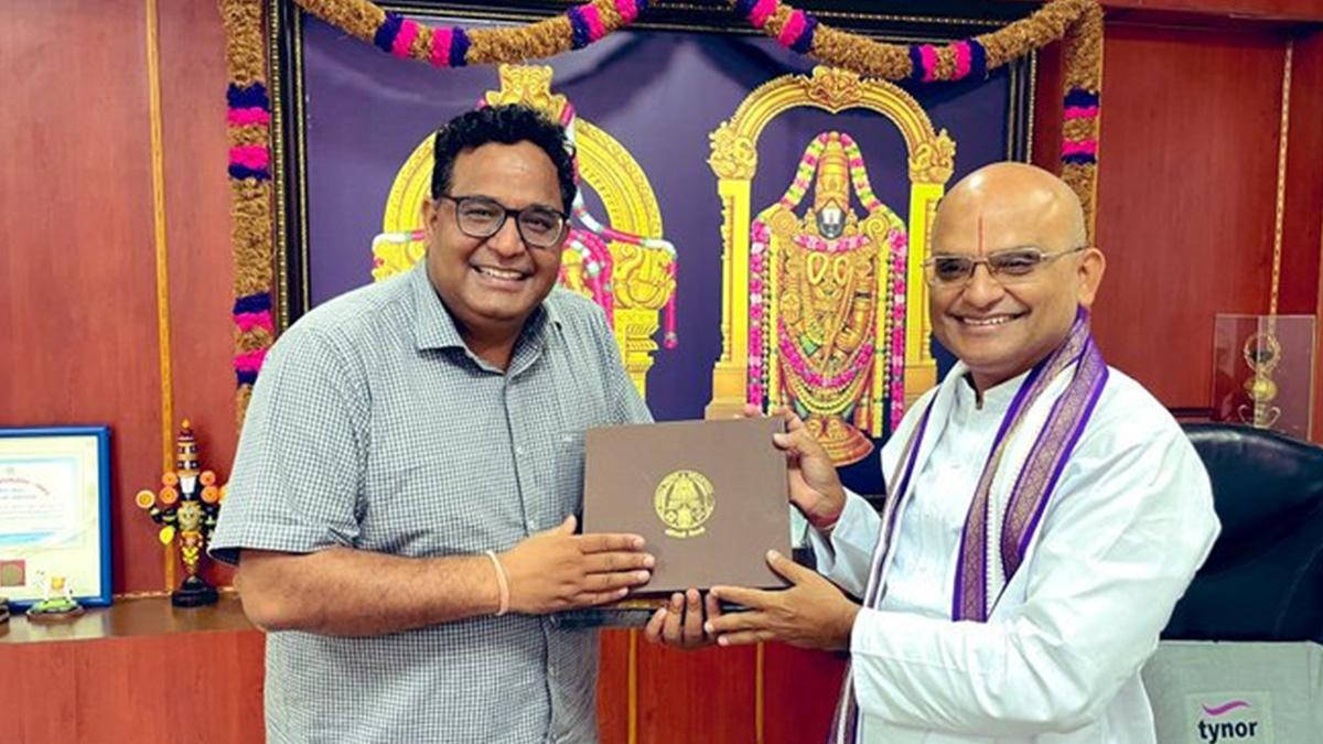Vijay Shekhar Sharma goes to Tirupati ahead of Paytm IPO