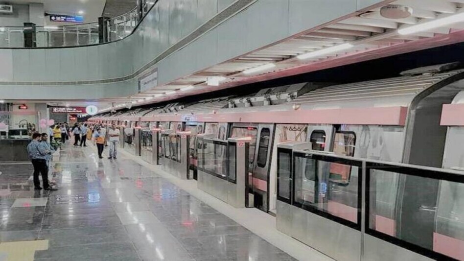 Driverless Train Operations have been launched on the 59km Pink Line (Majlis Park to Shiv Vihar) stretch of Delhi Metro. Driverless Train Operations have been launched on the 59km Pink Line (Majlis Park to Shiv Vihar) stretch of Delhi Metro.