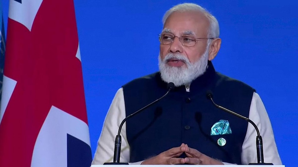 PM Modi at COP26 summit in Glasgow PM Modi at COP26 summit in Glasgow