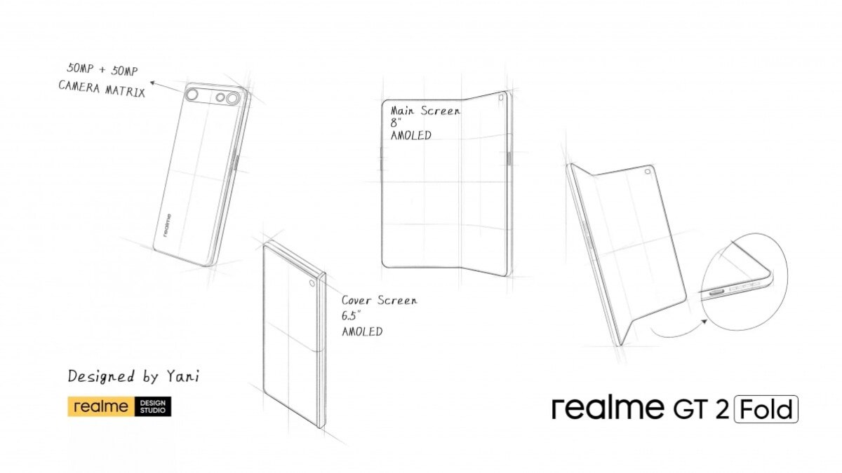Realme GT Fold 2 may be company's first foldable and here is what it may look like