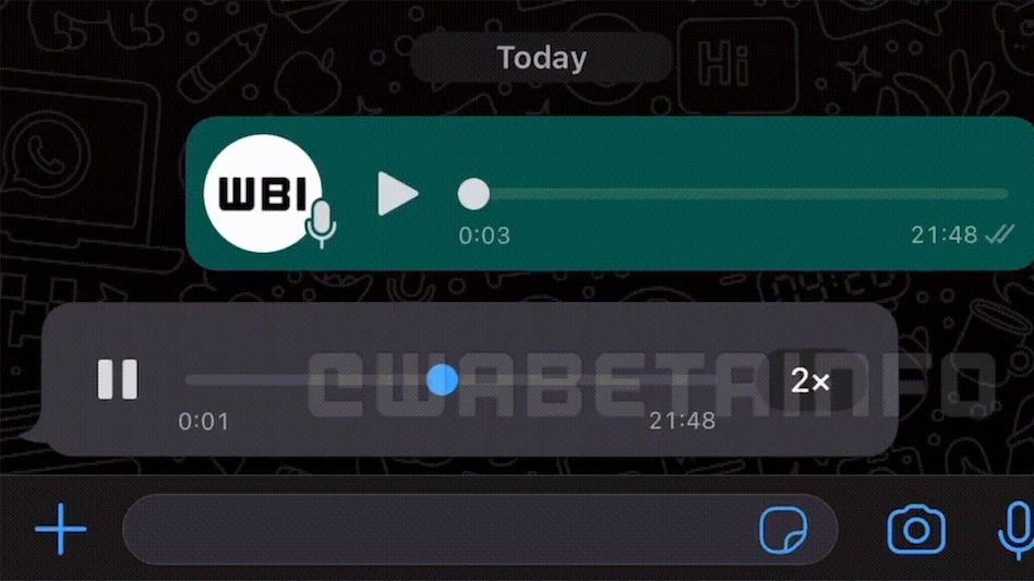 WhatsApp might soon let users speed up audio message playback