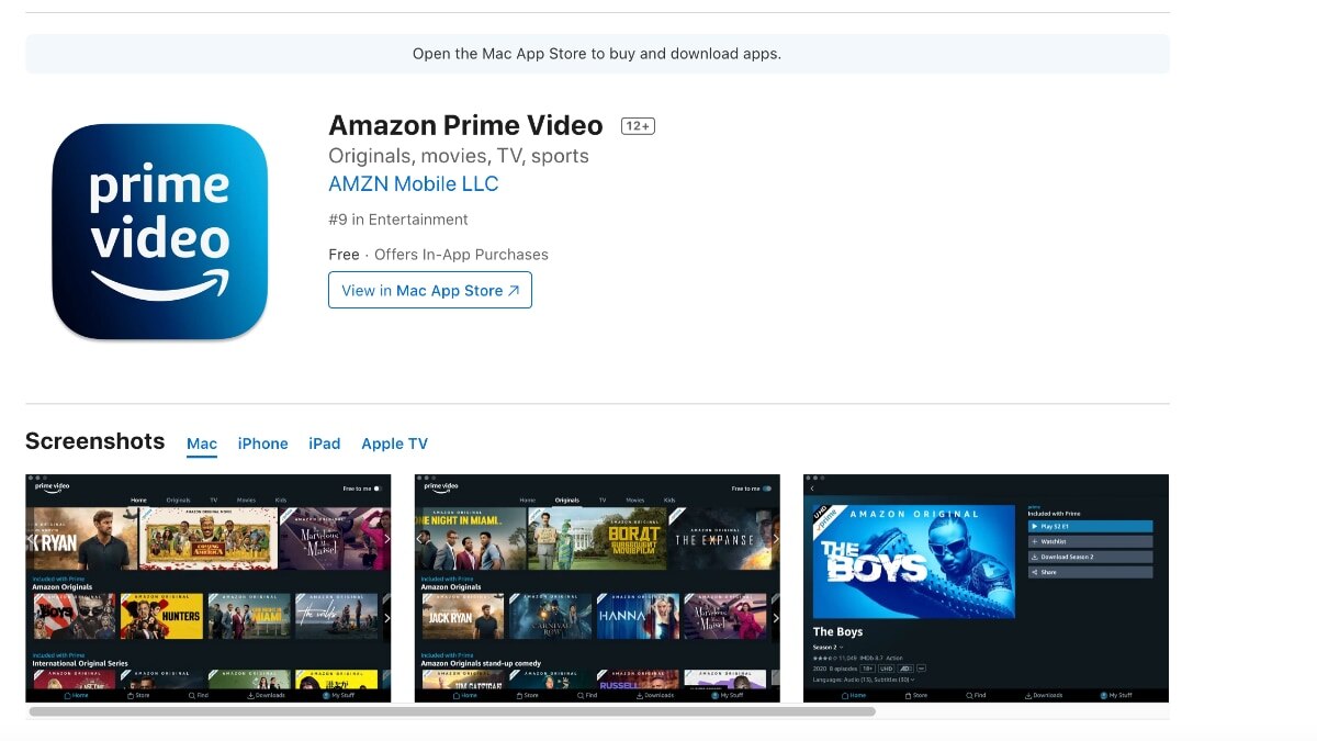 Amazon unveils Prime Video app for Mac users Amazon unveils Prime Video app for Mac users