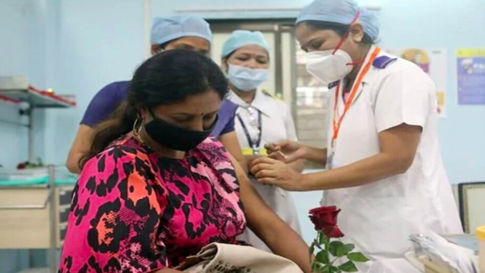 So far, 81% of India's adults have received at least one dose while 43% have had two doses. Vaccination for people under 18 has not yet begun So far, 81% of India's adults have received at least one dose while 43% have had two doses. Vaccination for people under 18 has not yet begun
