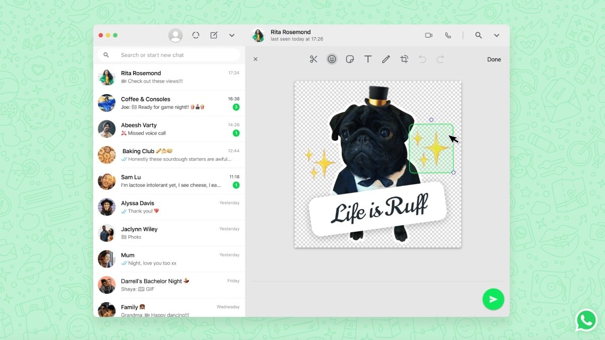 WhatsApp new feature: WhatsApp adds ability to send stickers without the need to save them