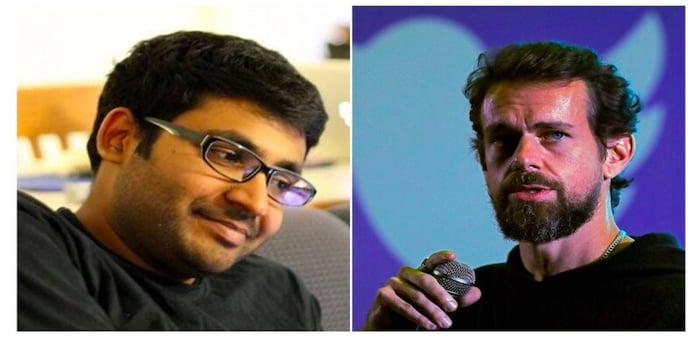 Parag Agrawal (left) Jack Dorsey (right). Parag Agrawal (left) Jack Dorsey (right).