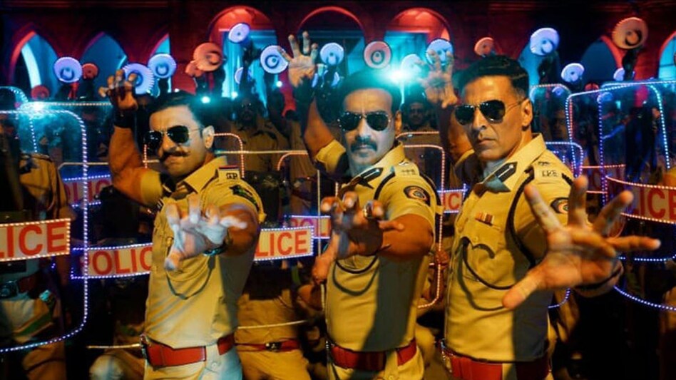 Sooryavanshi also features Ajay Devgn and Ranveer Singh in cameo roles (Image: @taranadarsh Twitter) Sooryavanshi also features Ajay Devgn and Ranveer Singh in cameo roles (Image: @taranadarsh Twitter)