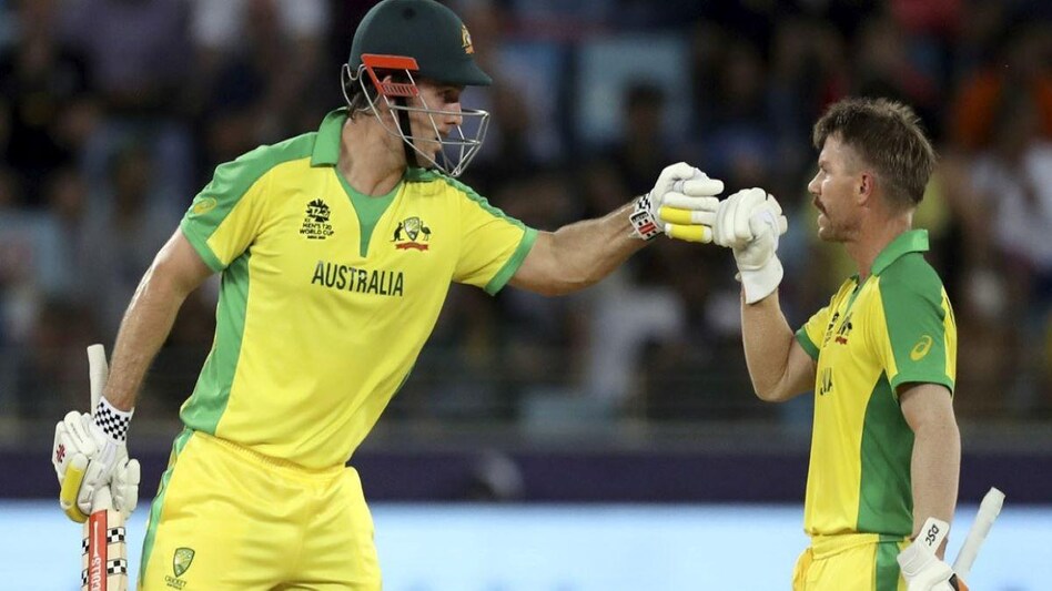 David Warner's 38-ball 53 and Marsh's 50-ball unbeaten 77 meant that Australia overhauled the target with consummate ease in 18.5 overs. (Pic credit: ICC) David Warner's 38-ball 53 and Marsh's 50-ball unbeaten 77 meant that Australia overhauled the target with consummate ease in 18.5 overs. (Pic credit: ICC)