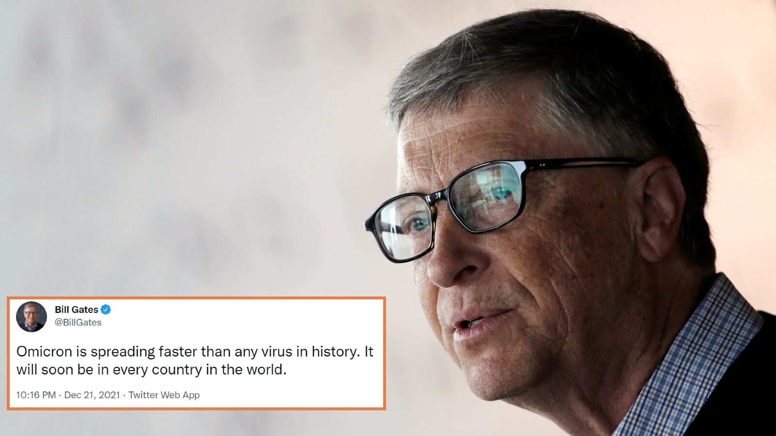 Bill Gates says Omicron could be "worst part of the pandemic," tech companies are already spooked - Vimarsana News