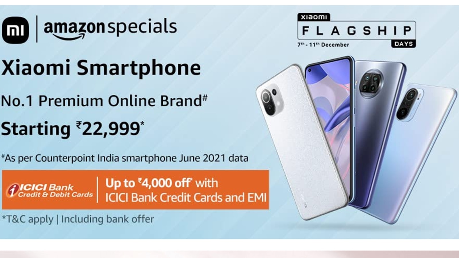 Xiaomi flagship days sale on Amazon: Mi 11X Pro, Xiaomi 11 Lite NE 5G and others available with discounts