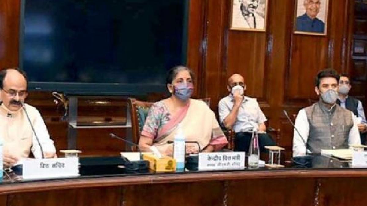 Addressing a media briefing, Finance Minister Sitharaman, who chaired the GST Council meeting, said the meeting was called under "emergency provision:, and that the Council only had a brief meeting with one agenda. Addressing a media briefing, Finance Minister Sitharaman, who chaired the GST Council meeting, said the meeting was called under "emergency provision:, and that the Council only had a brief meeting with one agenda.