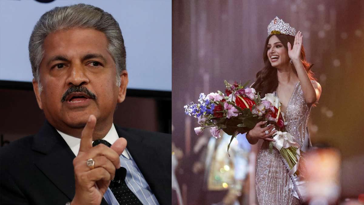 Anand Mahindra praises Miss Universe 2021 Harnaaz Sandhu; netizens join in